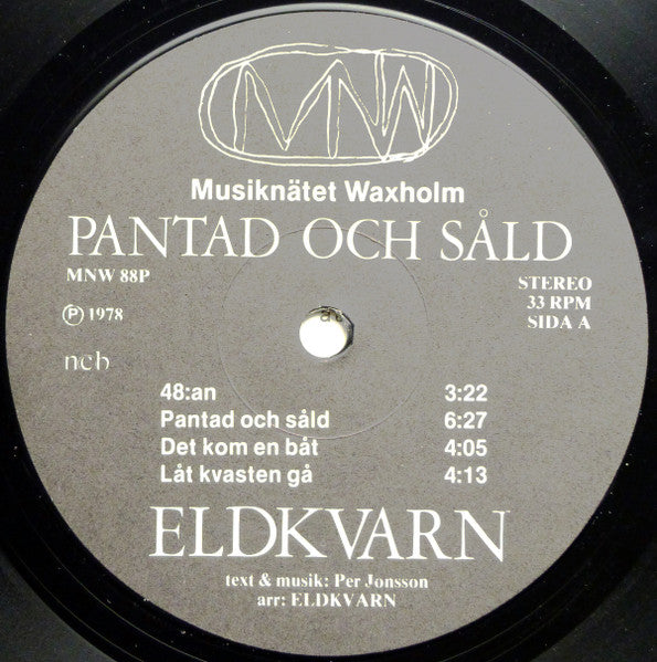 Eldkvarn ~ Pantad Och Såld (Vinyl) - Djungel & Jazz