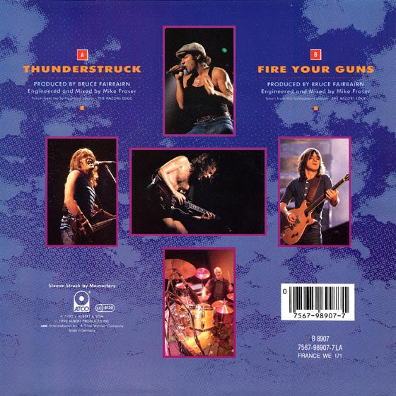 AC/DC : Thunderstruck (7", Single)