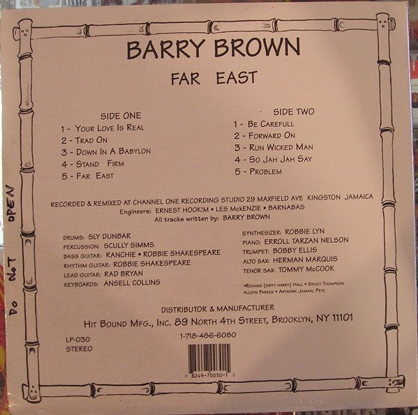 Barry Brown : Far East (LP, Album, RP)