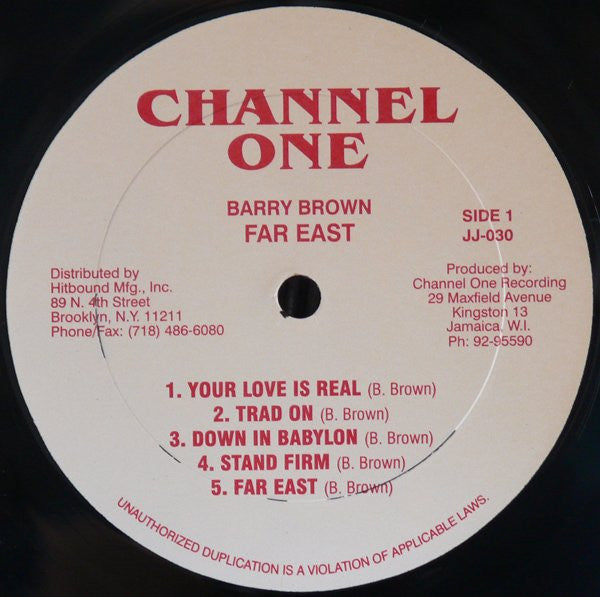 Barry Brown : Far East (LP, Album, RP)