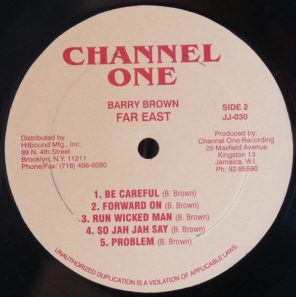 Barry Brown : Far East (LP, Album, RP)