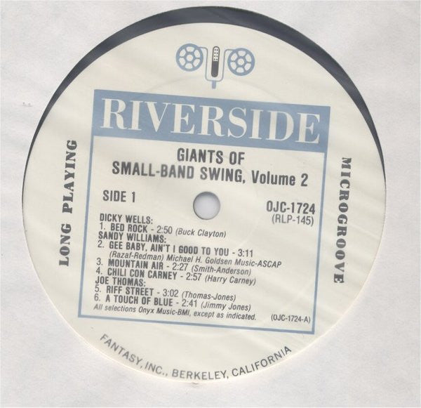 Various ~ Giants Of Small-Band Swing Volume 2 (Vinyl) - Djungel & Jazz