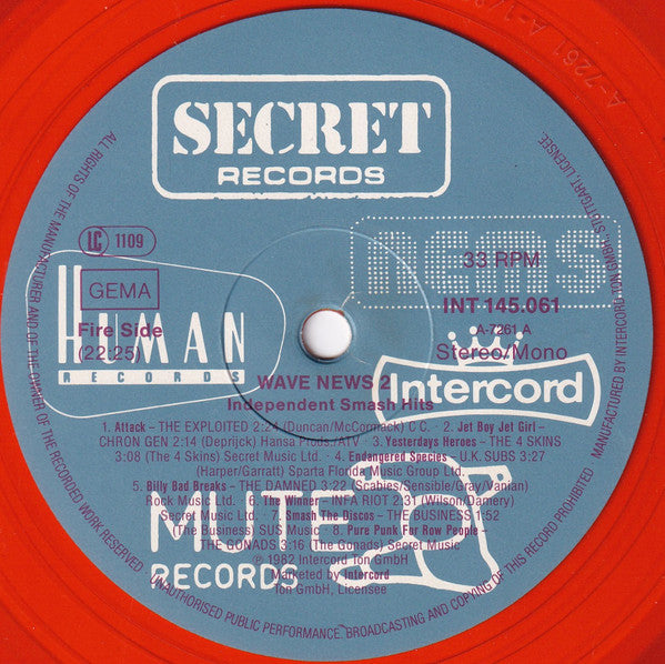 Various ~ Wave News 2 - Independent Smash Hits (Vinyl) - Djungel & Jazz