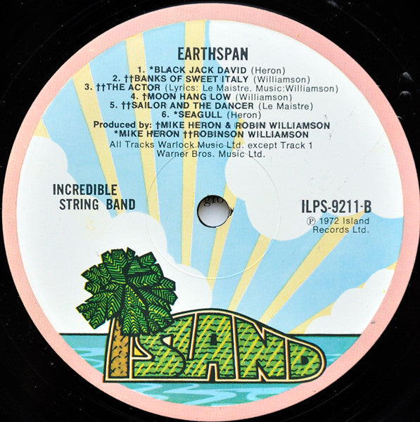 The Incredible String Band ~ Earthspan (Vinyl) - Djungel & Jazz