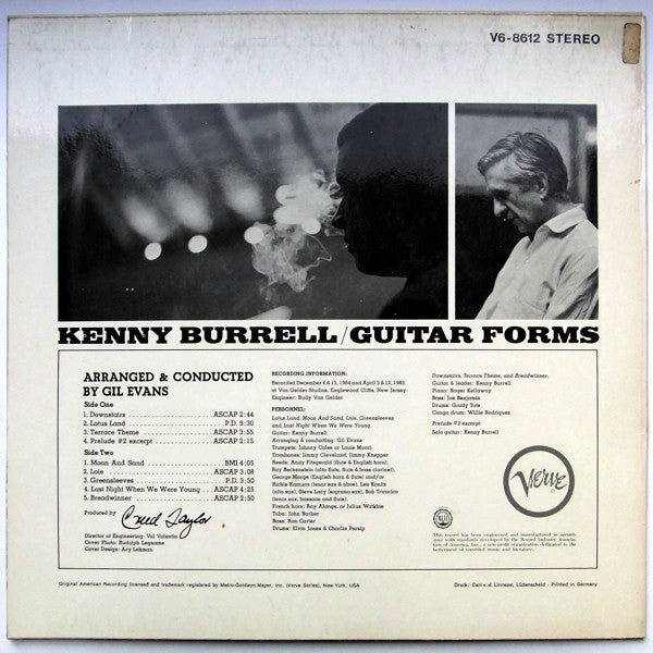 Kenny Burrell ~ Guitar Forms (Vinyl) - Djungel & Jazz