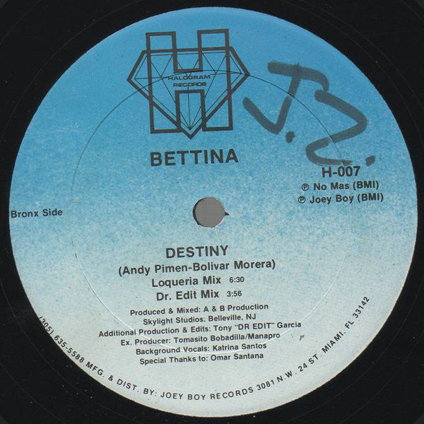 Bettina ~ Destiny (Vinyl) - Djungel & Jazz