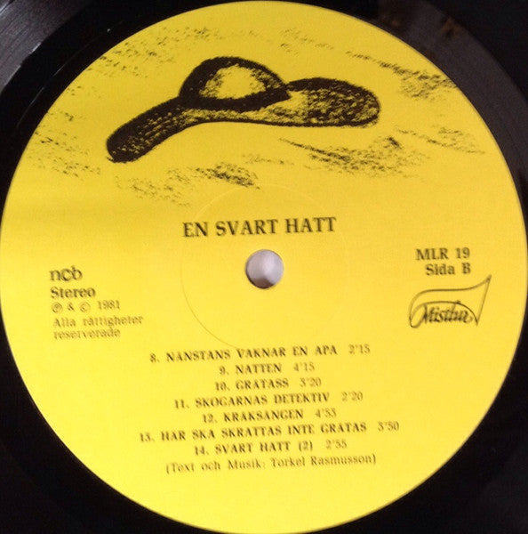 Torkel Rasmusson ~ En Svart Hatt (Vinyl) - Djungel & Jazz