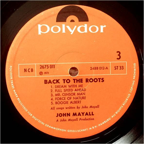 John Mayall ~ Back To The Roots (Vinyl) - Djungel & Jazz