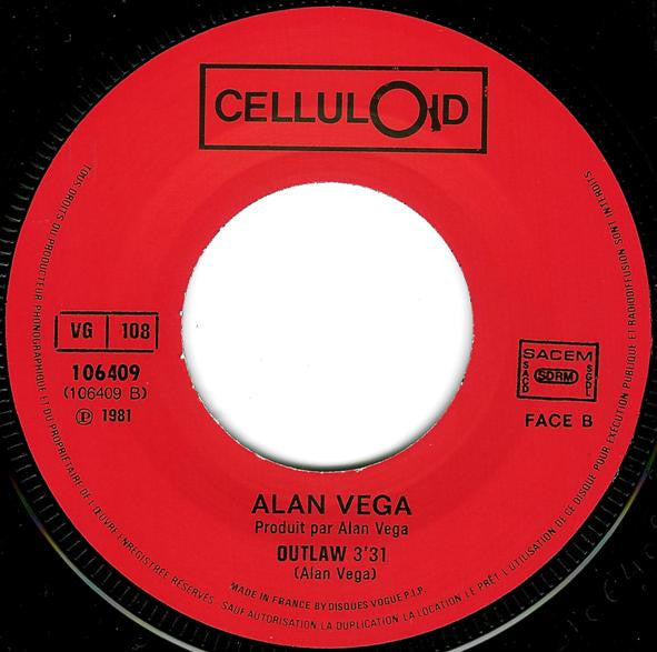 Alan Vega ~ Be Bop A Lula / Outlaw (Vinyl) - Djungel & Jazz