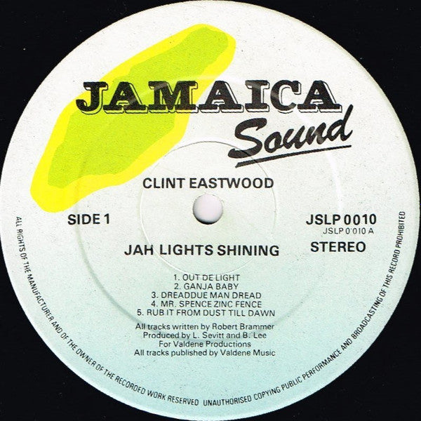 Clint Eastwood ~ Jah Lights Shining (Vinyl) - Djungel & Jazz
