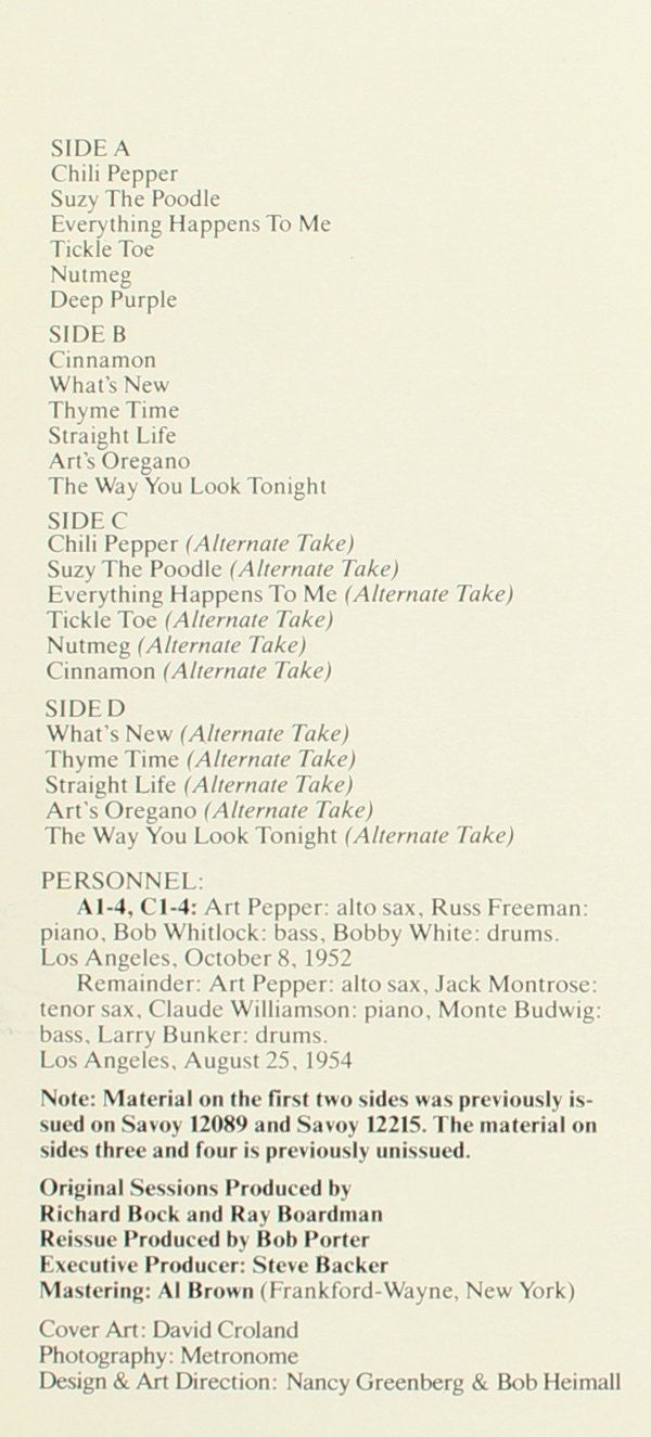 Art Pepper ~ Discoveries (Vinyl) - Djungel & Jazz