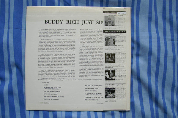 Buddy Rich ~ Buddy Rich Just Sings (Vinyl) - Djungel & Jazz