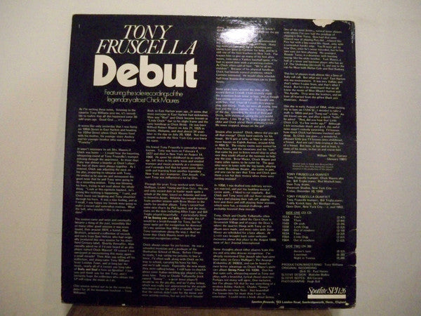 Tony Fruscella ~ Debut (Vinyl) - Djungel & Jazz