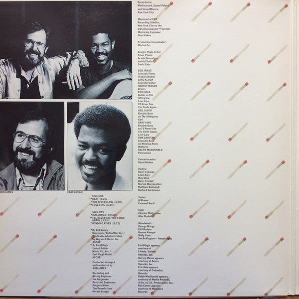 Bob James & Earl Klugh ~ One On One (Vinyl) - Djungel & Jazz