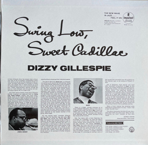 Dizzy Gillespie ~ Swing Low, Sweet Cadillac (Vinyl) - Djungel & Jazz