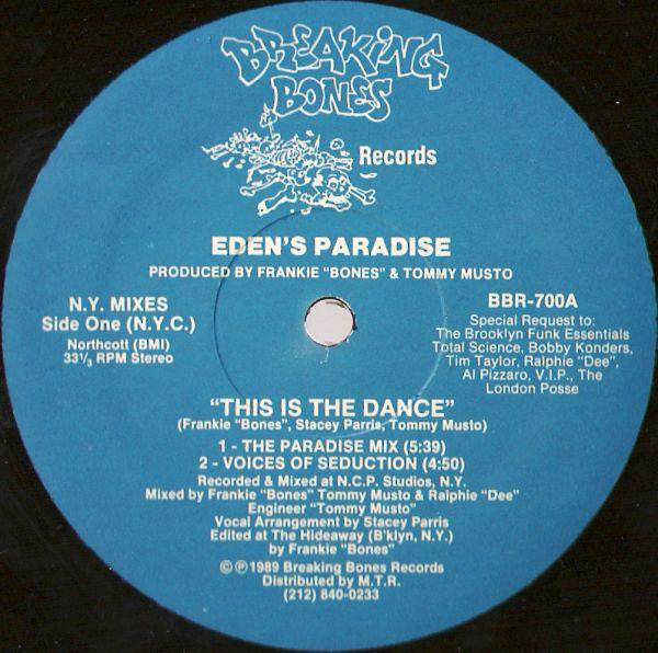Eden's Paradise : This Is The Dance (12")