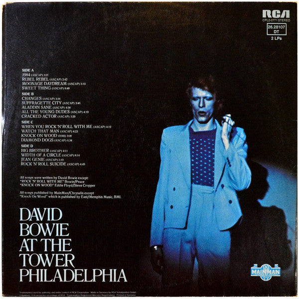 David Bowie : David Live (2xLP, Album, Gat)