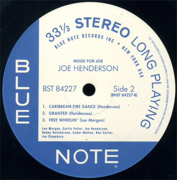 Joe Henderson : Mode For Joe (LP, Album, RE, RM)