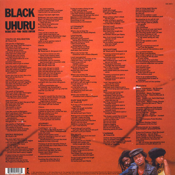 Black Uhuru ~ Red (Vinyl) - Djungel & Jazz