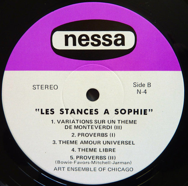 The Art Ensemble Of Chicago ~ Les Stances A Sophie (Vinyl) - Djungel & Jazz