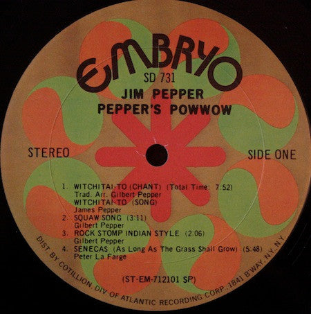 Jim Pepper ~ Pepper's Pow Wow (Vinyl) - Djungel & Jazz