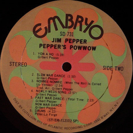 Jim Pepper ~ Pepper's Pow Wow (Vinyl) - Djungel & Jazz