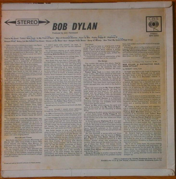 Bob Dylan ~ Bob Dylan (Vinyl) - Djungel & Jazz