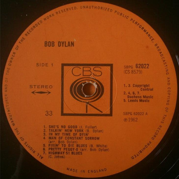 Bob Dylan ~ Bob Dylan (Vinyl) - Djungel & Jazz