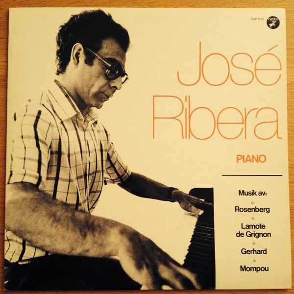 José Ribera ~ José Ribera, Piano (Vinyl) - Djungel & Jazz
