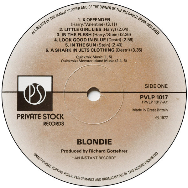 Blondie ~ Blondie (Vinyl) - Djungel & Jazz