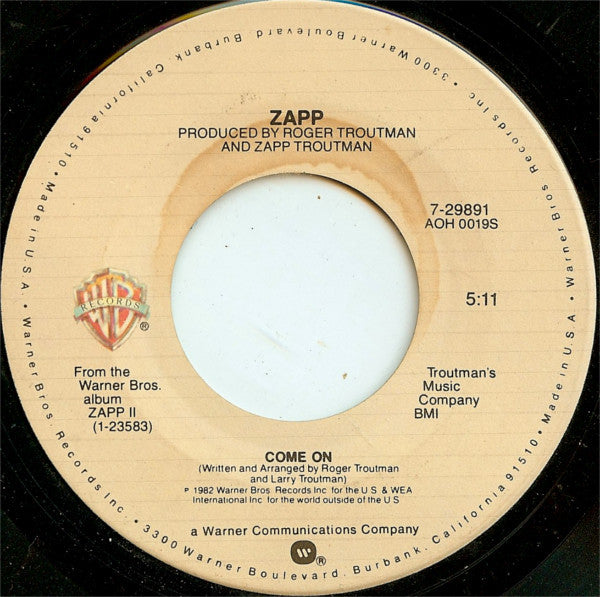 Zapp ~ Doo Wa Ditty (Blow That Thing) / Come On (Vinyl) - Djungel & Jazz
