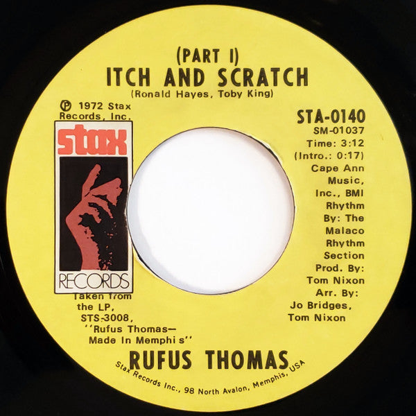 Rufus Thomas ~ Itch And Scratch (Vinyl) - Djungel & Jazz