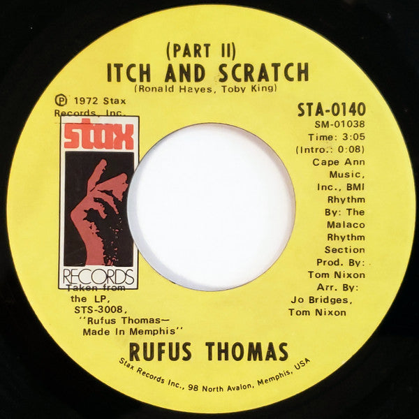 Rufus Thomas ~ Itch And Scratch (Vinyl) - Djungel & Jazz