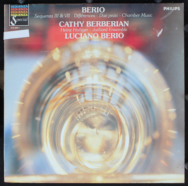Berio* - Cathy Berberian, Heinz Holliger, Juilliard Ensemble*, Luciano Berio : Sequenza III & VII - Différences - Due Pezzi - Chamber Music (LP, Album, RE)
