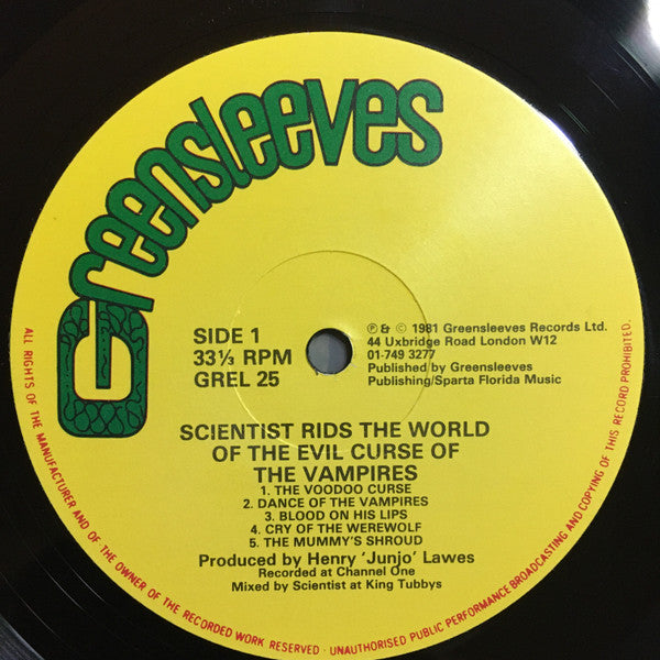 Scientist ~ Scientist Rids The World Of The Evil Curse Of The Vampires (Vinyl) - Djungel & Jazz