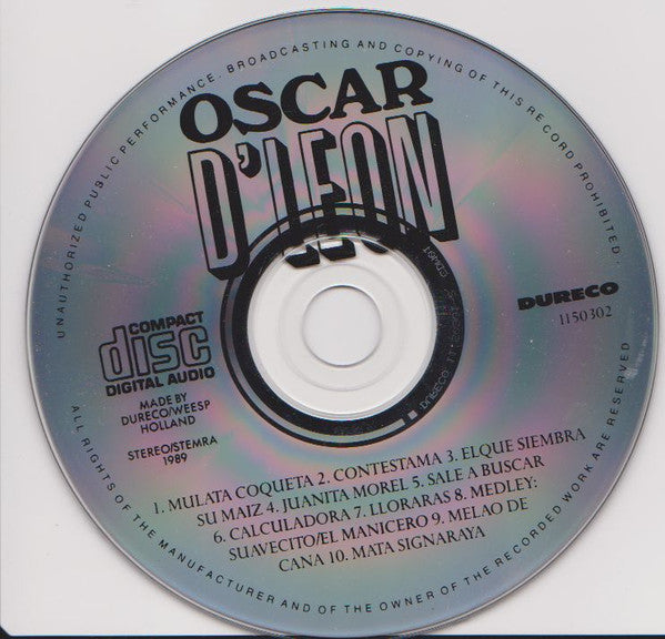 Oscar D' León ~ Live (Vinyl) - Djungel & Jazz