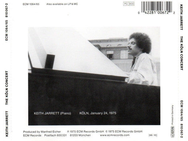 Keith Jarrett ~ The Köln Concert (Vinyl) - Djungel & Jazz