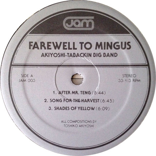 Toshiko Akiyoshi-Lew Tabackin Big Band ~ Farewell To Mingus (Vinyl) - Djungel & Jazz