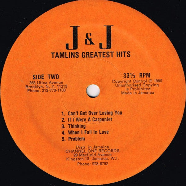 The Tamlins : Greatest Hits (LP, Comp)