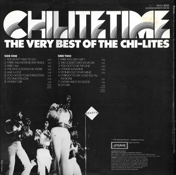 The Chi-Lites ~ Chi-Lite Time - The Very Best Of The Chi-Lites (Vinyl) - Djungel & Jazz