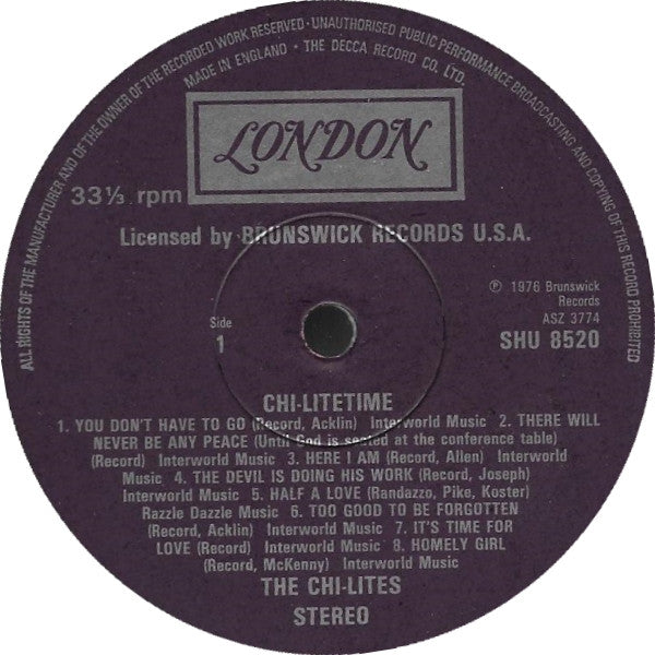 The Chi-Lites ~ Chi-Lite Time - The Very Best Of The Chi-Lites (Vinyl) - Djungel & Jazz