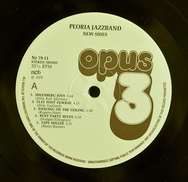 Peoria Jazzband ~ New Sides (Vinyl) - Djungel & Jazz