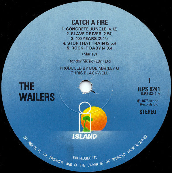 Bob Marley & The Wailers : Catch A Fire (LP, Album, RE)