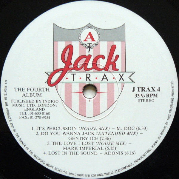 Various ~ Jack Trax (The Fourth Album) (Vinyl) - Djungel & Jazz