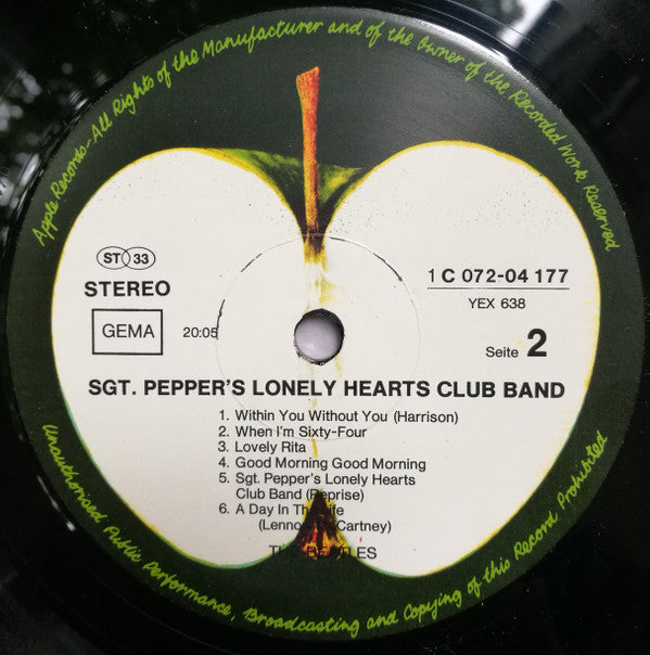The Beatles : Sgt. Pepper's Lonely Hearts Club Band (LP, Album, RE)