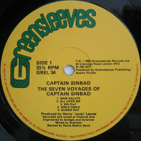 Captain Sinbad ~ The Seven Voyages Of Captain Sinbad (Vinyl) - Djungel & Jazz