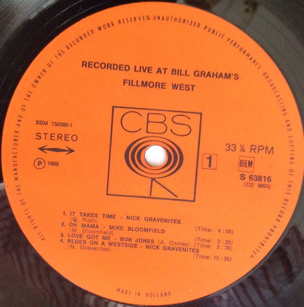 Various ~ Live At Bill Graham's Fillmore West (Vinyl) - Djungel & Jazz