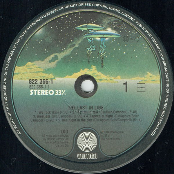 Dio (2) : The Last In Line (LP, Album)