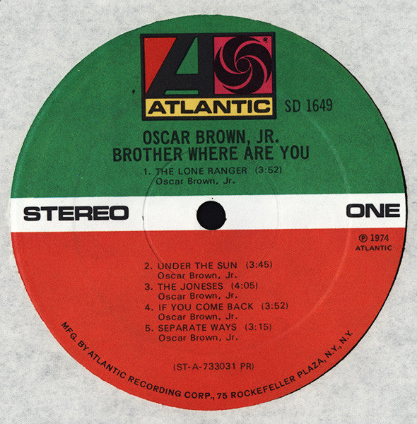 Oscar Brown, Jr. ~ Brother Where Are You (Vinyl) - Djungel & Jazz