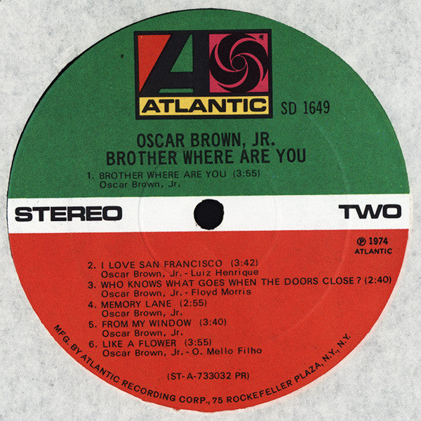 Oscar Brown, Jr. ~ Brother Where Are You (Vinyl) - Djungel & Jazz